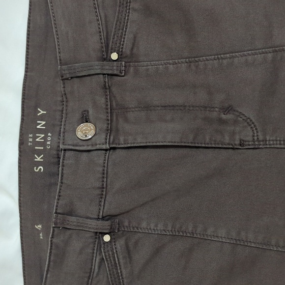 WHBM Mid-Rise Skinny Crop Jeans, Color Army Green Size 4 - Picture 6 of 15